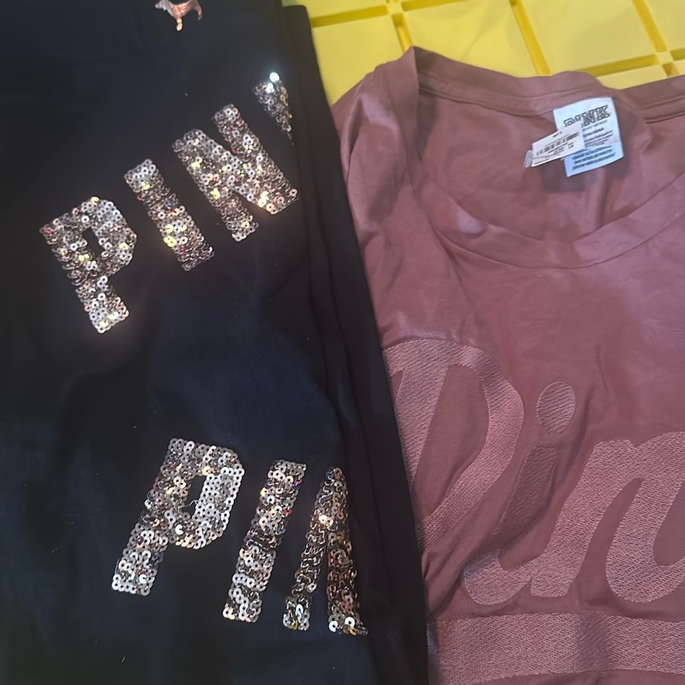 Brand new sequins pink leggings and shirt set
